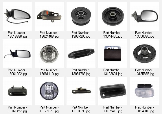 An example of a 2007 Cadillac headlight assembly