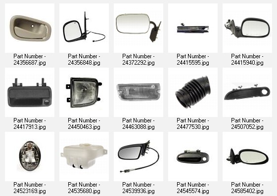 An example of a 1981 Chevrolet front end assembly nose